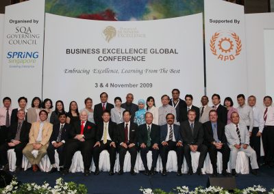 Business Excellence Global Conference, Singapore, 2009
