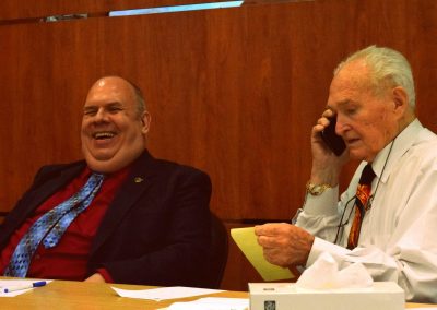 A happy Doug Nelson & Jim Harrington in Abu Dhabi, 2014