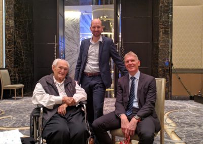 Relaxing with Jim & Jan-Patrick Cap, Secretariat, GBN after the Global Organisational Excellence Congress, December 2018